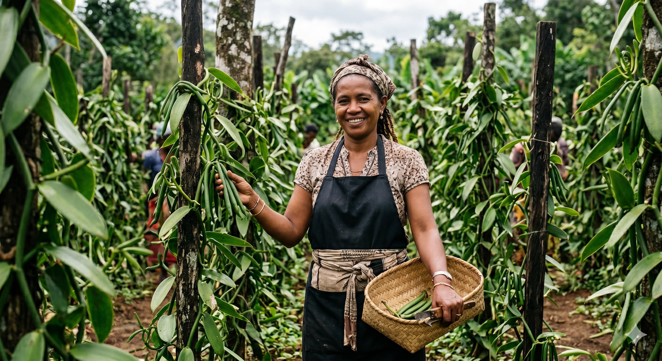 Récolte de vanille à Madagascar